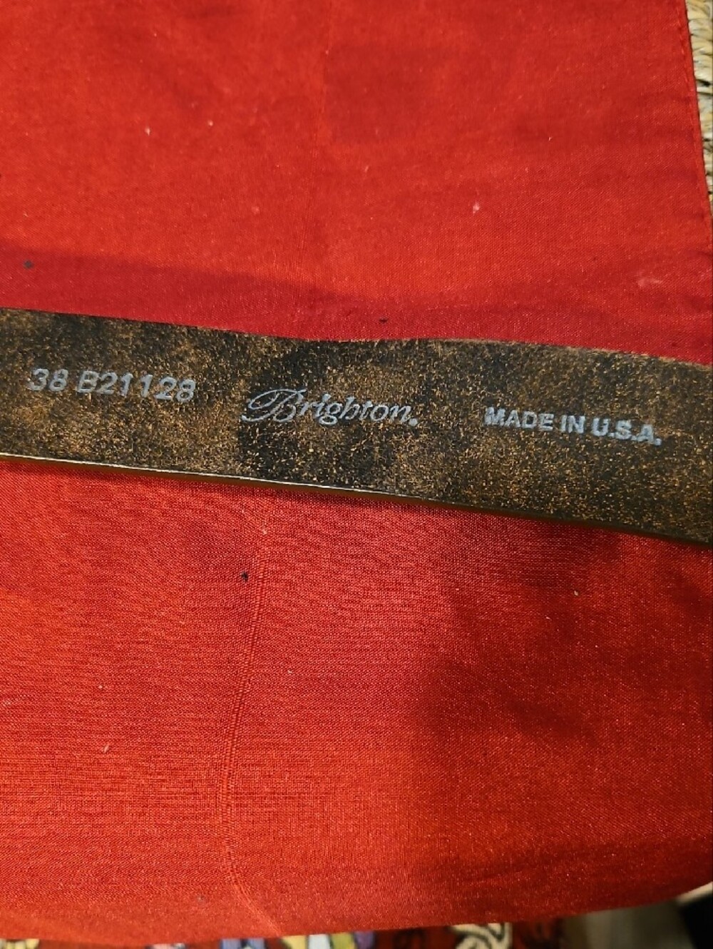 Brighton Brown Leather Belt with Ornate Heart Motif Buckle - Picture 3 of 4